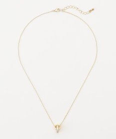 ANY SIS 【全方位 好印象】ダブルリングストーン ネックレス