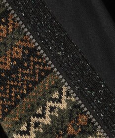 JOSEPH ABBOUD MOUNTAIN 【UNISEX】総裏フルZIPフェアアエル柄 ニットブルゾン