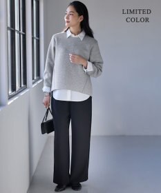 ICB L 【WEB限定カラーあり】ソフトダンボール スリットテール プルオーバー