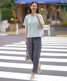 J.PRESS LADIES L 【一枚で着映え】サッカージャージー クルーネック カットソー
