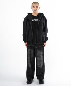 WEGO 【ユニセックス着用ITEM】フードデニムブルゾン