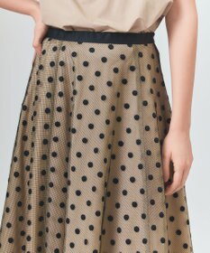 GRACE CONTINENTAL ドットembチュールスカート