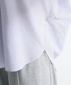 Green Parks 綿麻混フレンチスリーブスキッパーシャツ