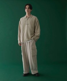 WEGO フェイクスウェードハーフZIPシャツ（LS）