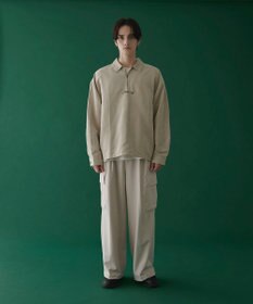 WEGO フェイクスウェードハーフZIPシャツ（LS）