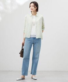 J.PRESS LADIES 【洗える】BASIC STRETCH DENIM ボーイフィット パンツ