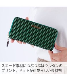 tsumori chisato CARRY つぶつぶドットプリント ラウンドファスナー長財布