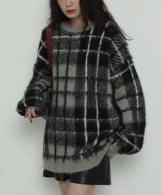 WEGO 【2025年秋冬新作】シャギーパターンニットBIGプルオーバー