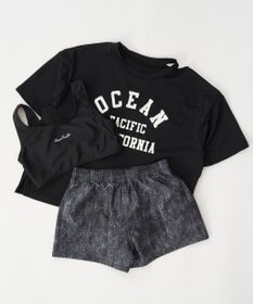 OP／FILA 【Ocean Pacific】Ｔシャツ付きセパレート水着3点セット