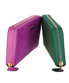 tsumori chisato CARRY つぶつぶドットプリント ラウンドファスナー長財布