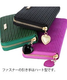 tsumori chisato CARRY つぶつぶドットプリント ラウンドファスナー長財布