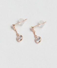 Phoebe  【 K10 】ティアーズビジューピアス　ローズゴールド