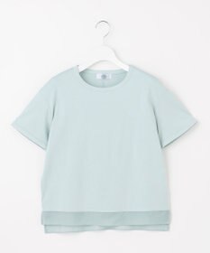 J.PRESS LADIES 【WEB限定カラーあり・洗える】コットンスムース シアーデザイン カットソー