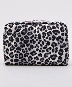 LeSportsac EXTRA LARGE RECTANGULAR COSMETIC/ニュートラルレオパード/ライラック