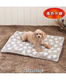 PET PARADISE ペットパラダイス 遠赤外線 ボアマット 《お花柄》角型 小型犬