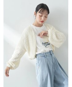 earth music&ecology ぽこぽこドロストカーディガン