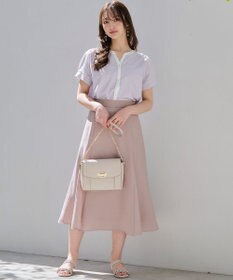 ANY SIS 【速乾・接触冷感】スムージーポリエステル フレアスカート