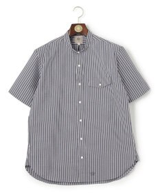 J.PRESS MEN 【クールマックス】サッカーマルチストライプ バンドカラーシャツ