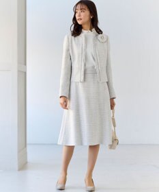 組曲 S 【KUMIKYOKU NAVY】ラメループモールツイード ジャケット