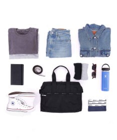 LeSportsac DELUXE MED WEEKENDER/ディープシーブルー