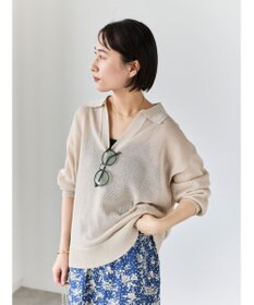 Te chichi メッシュスキッパーポロニット