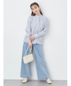 earth music&ecology ピンタックレースブラウス