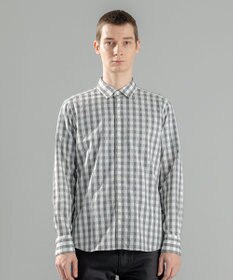 JOSEPH HOMME 新柄【オリジナル素材】ギンガムシャンブレーストレッチ　レギュラーカラーシャツ