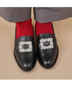 MODE ET JACOMO <carino>ビジューバックルローファー