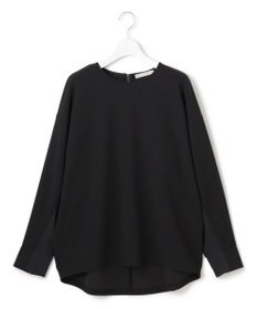 ICB L 【洗える】ジョーゼットジャージー 異素材コンビプルオーバー