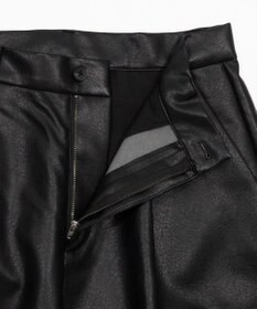 WEGO PUタックワイドトラウザー