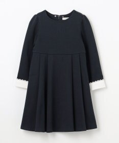 ANY KIDS レース襟付き長袖ワンピース