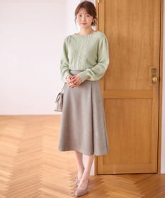 ANY SIS L 【セットアップ対応】スフレショート丈 プルオーバー