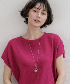 23区 メタルドロップ＆リング ネックレス