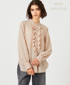 BEIGE， 【WEB限定】STOW / フリルブラウス