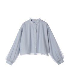 earth music&ecology チュールレイヤードシャツ