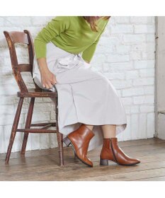 ing <ing>【WEB限定】スクエアトゥショートブーツ