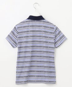 WOMEN】【吸水速乾・UVケア】ボーダーロゴ 半袖シャツ / 23区GOLF