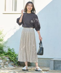 ANY スクエアプリントスカート