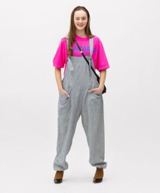 LENO LIGHT HICKORY SALOPETTES / ヒッコリーサロペット