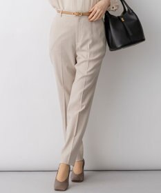 23区 【先行予約】アイアスマットストレッチ テーパード パンツ