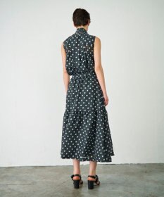 GRACE CONTINENTAL シアードットプリントスカート