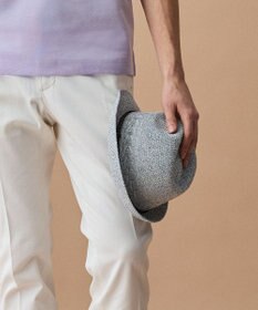 JOSEPH ABBOUD 【サイズ調整可】ウォッシャブルヘリンボーンハット