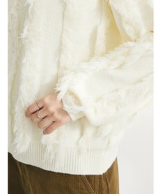 CRAFT STANDARD BOUTIQUE ボリュームフリンジニットプルオーバー