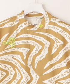 PW CIRCULUS 【UVカット / 吸水速乾 / 伸縮性抜群】【MEN】ゼブラ柄モック T