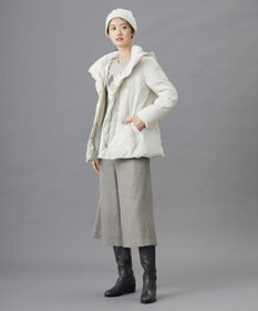 J.PRESS LADIES L 【洗える】ブラッシュドマルチポリ ショート ダウンコート