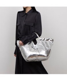 UNBILLION カシュカシュ cachecache / メタリックギャザーパッカブルトート