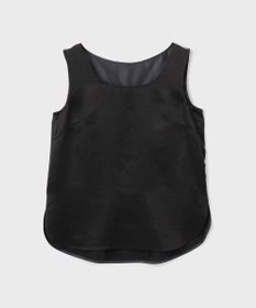 GRACE CONTINENTAL サテンノースリーブトップ