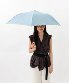 AURORA 【 BLAO（ブラオ）】サマーシールド ボーラー刺しゅう晴雨兼用傘(折りたたみ傘)