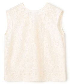 BEIGE， FLUORITE / 異素材コンビ レースブラウス