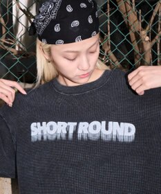 WEGO 【ユニセックス着用ITEM/MLサイズ展開】ブリーチワッフルダメージグラフィックT（SS）